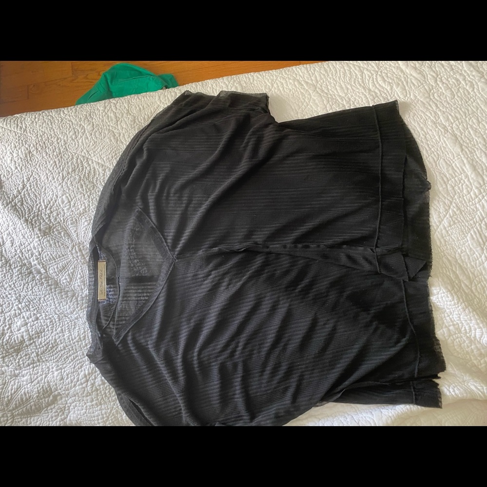 Free people black tshirt
